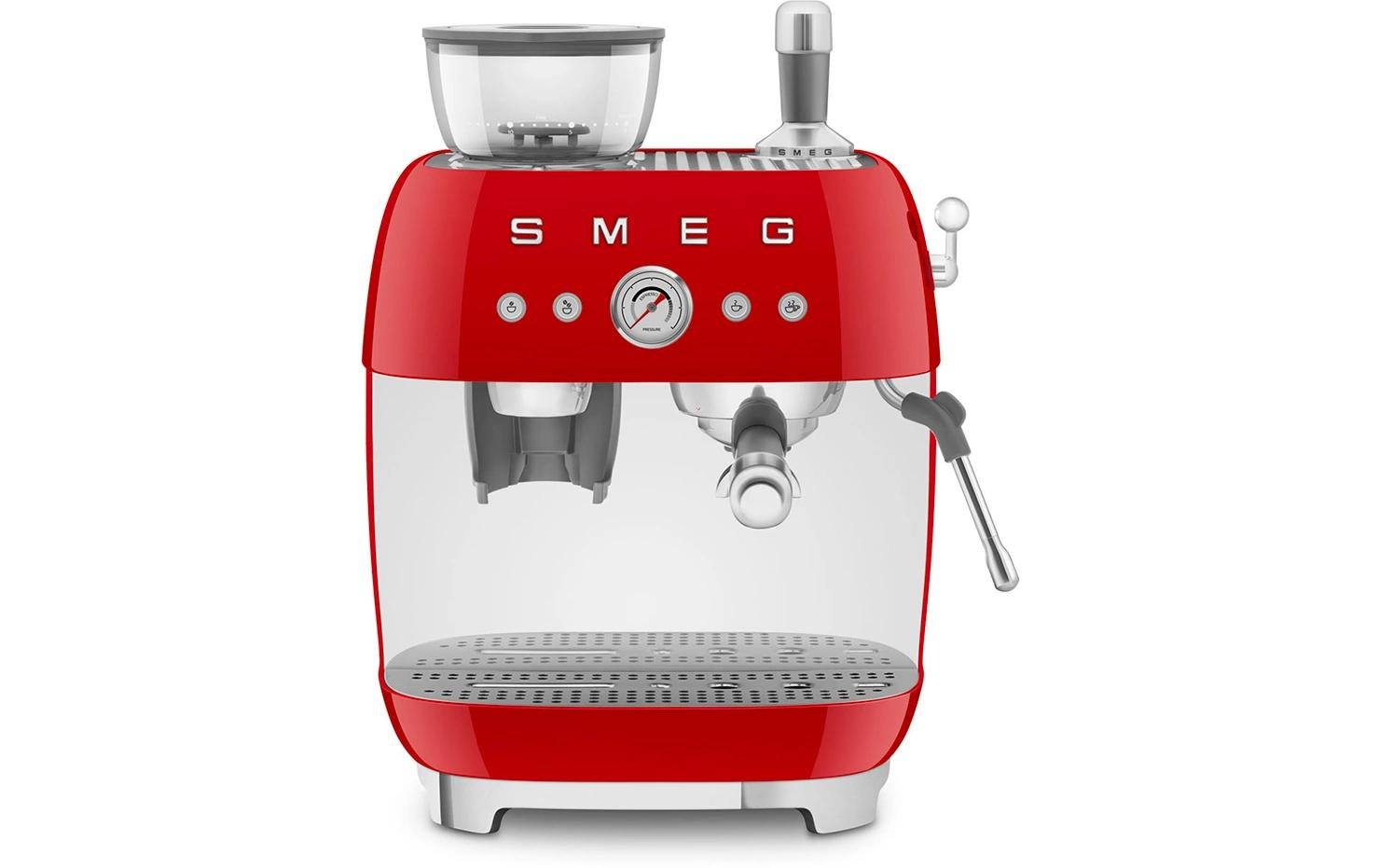 Siebträgermaschine 50's Style EGF03RDEU Rot - MEGART