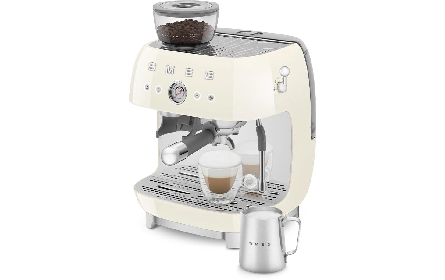 Siebträgermaschine 50's Style EGF03CREU Crème - MEGART