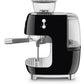 Siebträgermaschine 50's Style EGF03BLEU Schwarz - MEGART