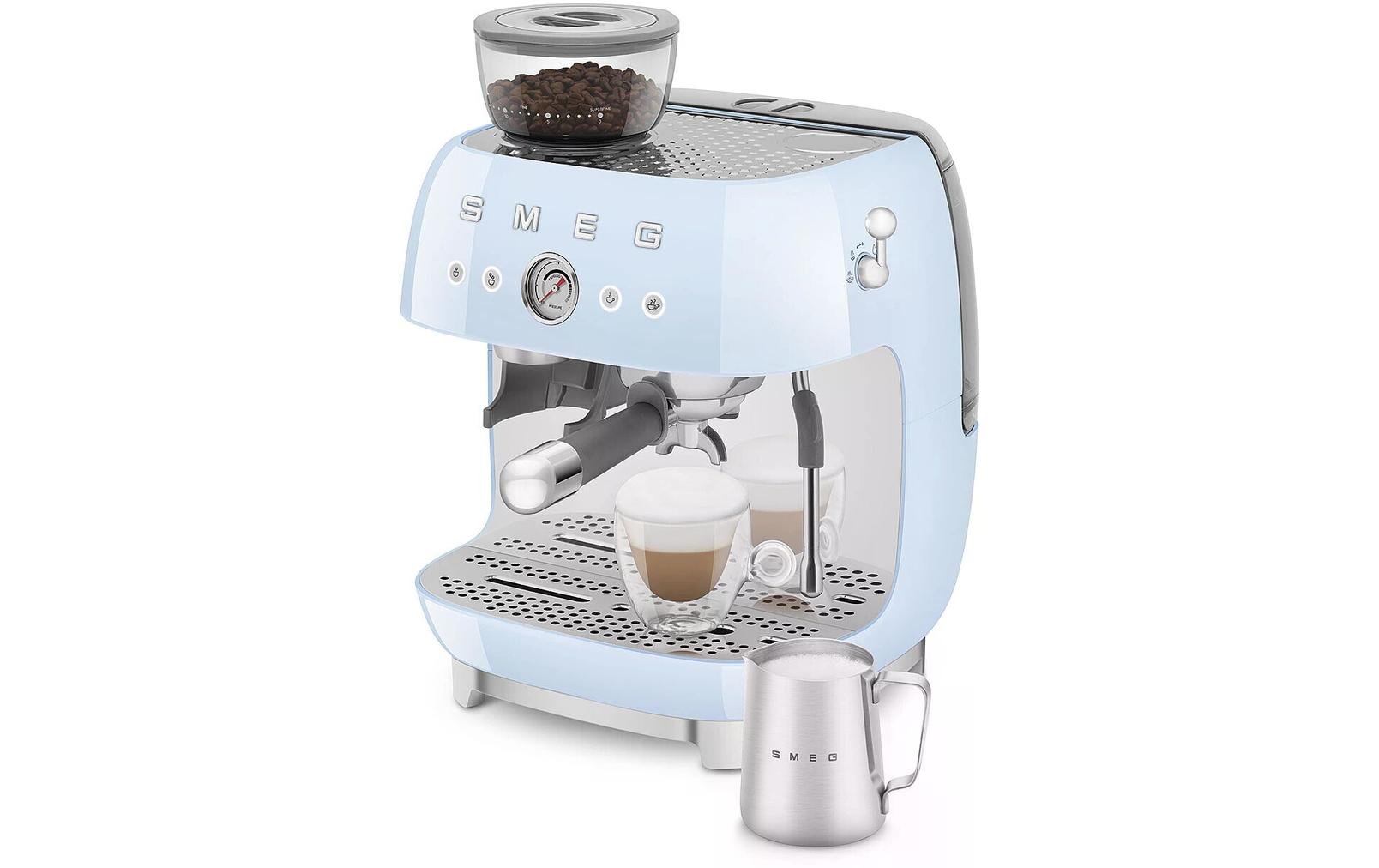 Siebträgermaschine 50's Style EGF03PBEU Blau - MEGART