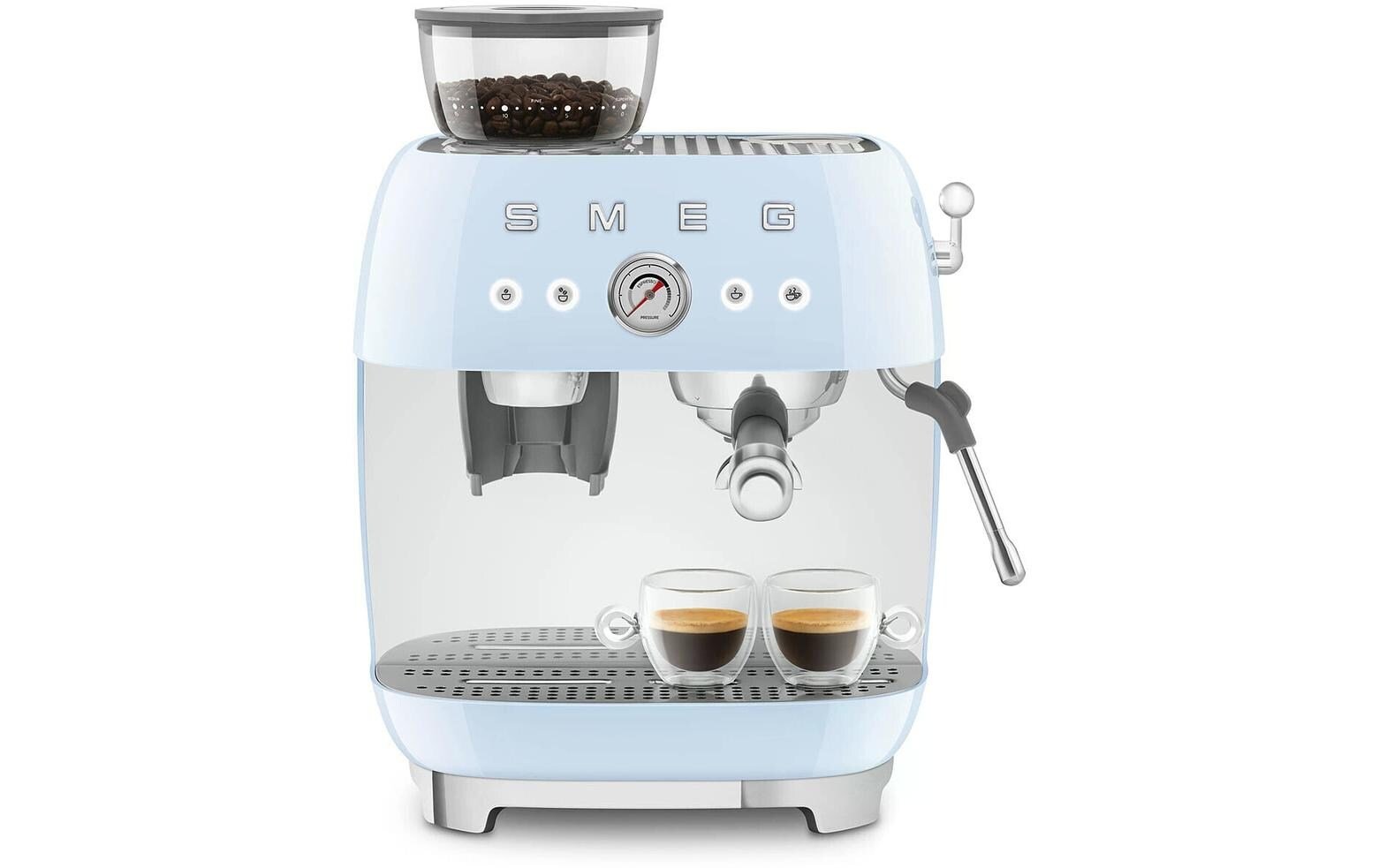 Siebträgermaschine 50's Style EGF03PBEU Blau - MEGART