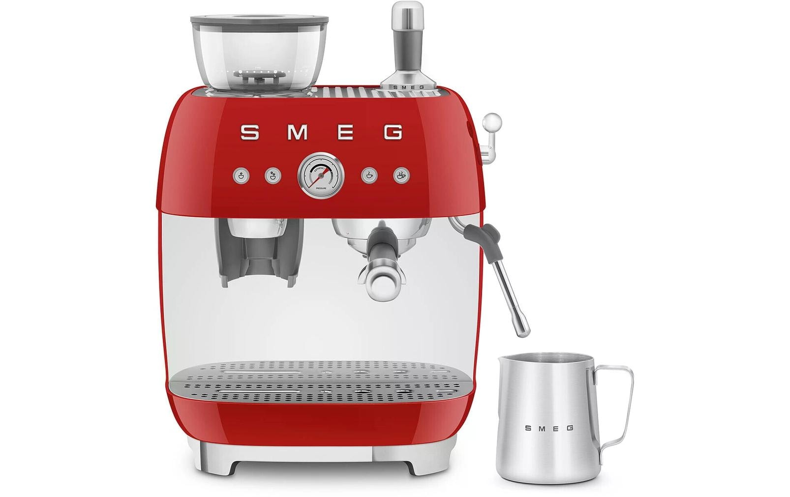 Siebträgermaschine 50's Style EGF03RDEU Rot - MEGART