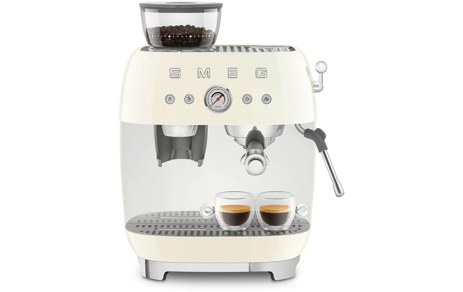 Siebträgermaschine 50's Style EGF03CREU Crème - MEGART