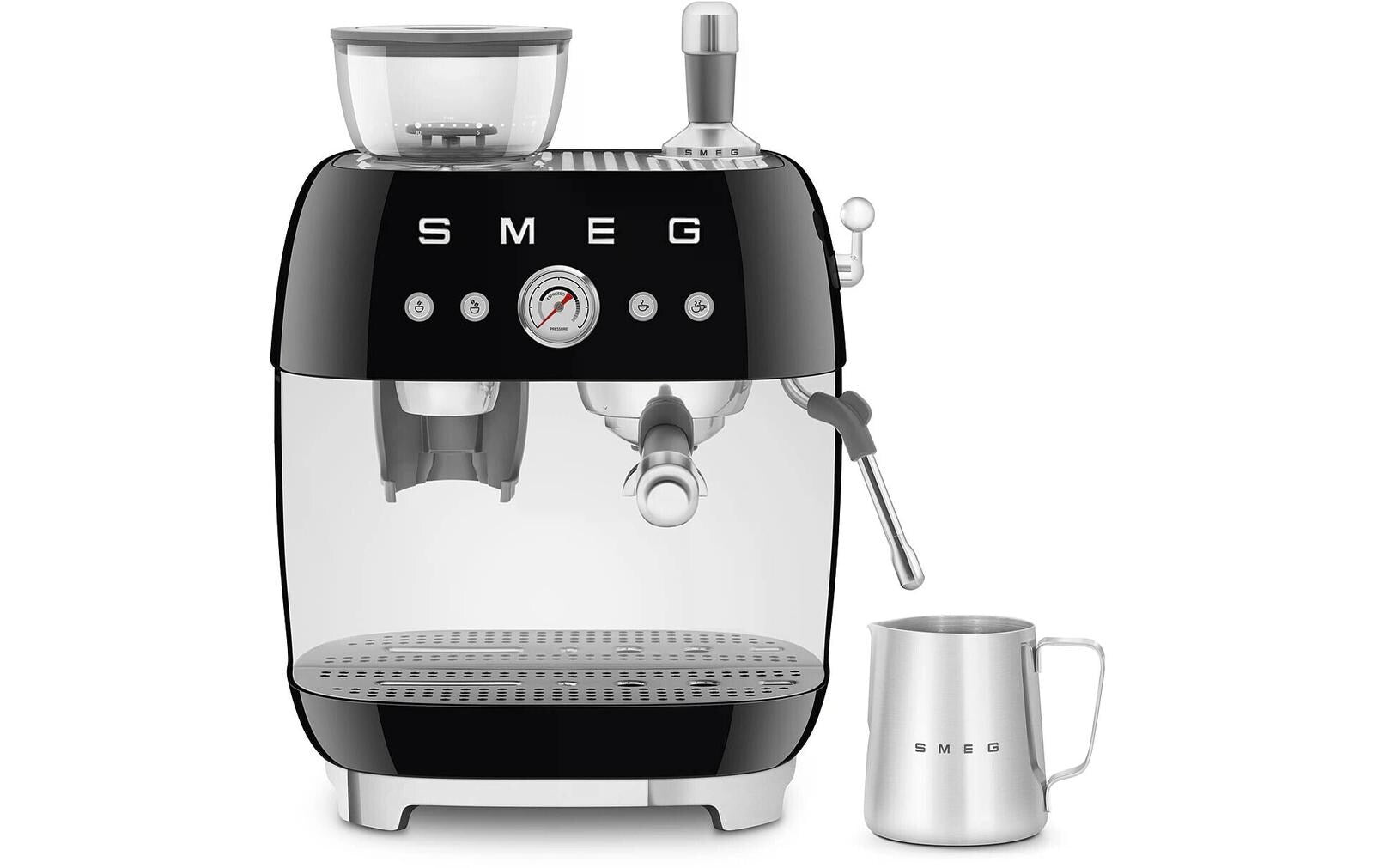 Siebträgermaschine 50's Style EGF03BLEU Schwarz - MEGART