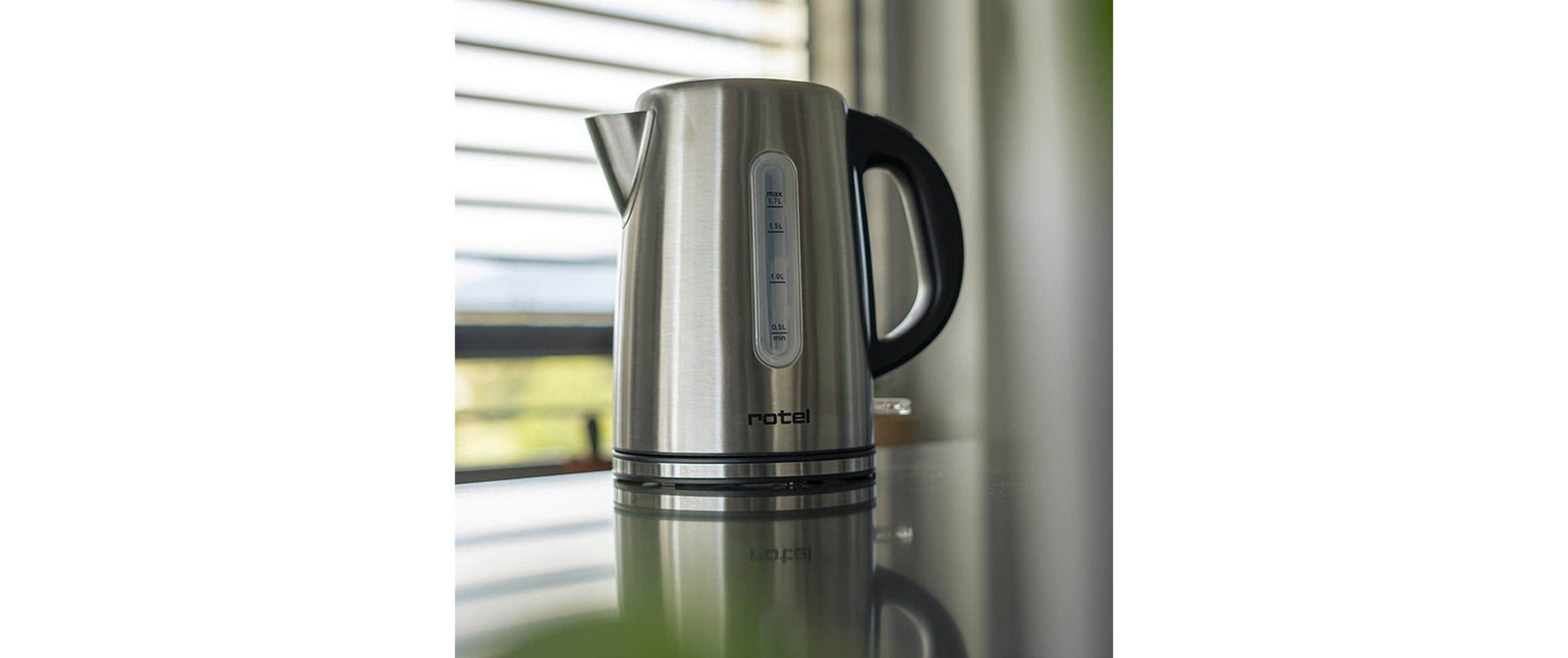 Wasserkocher Inox 1.7 l, Silber - MEGART