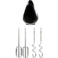 Handmixer DO9258M Schwarz/Silber - MEGART