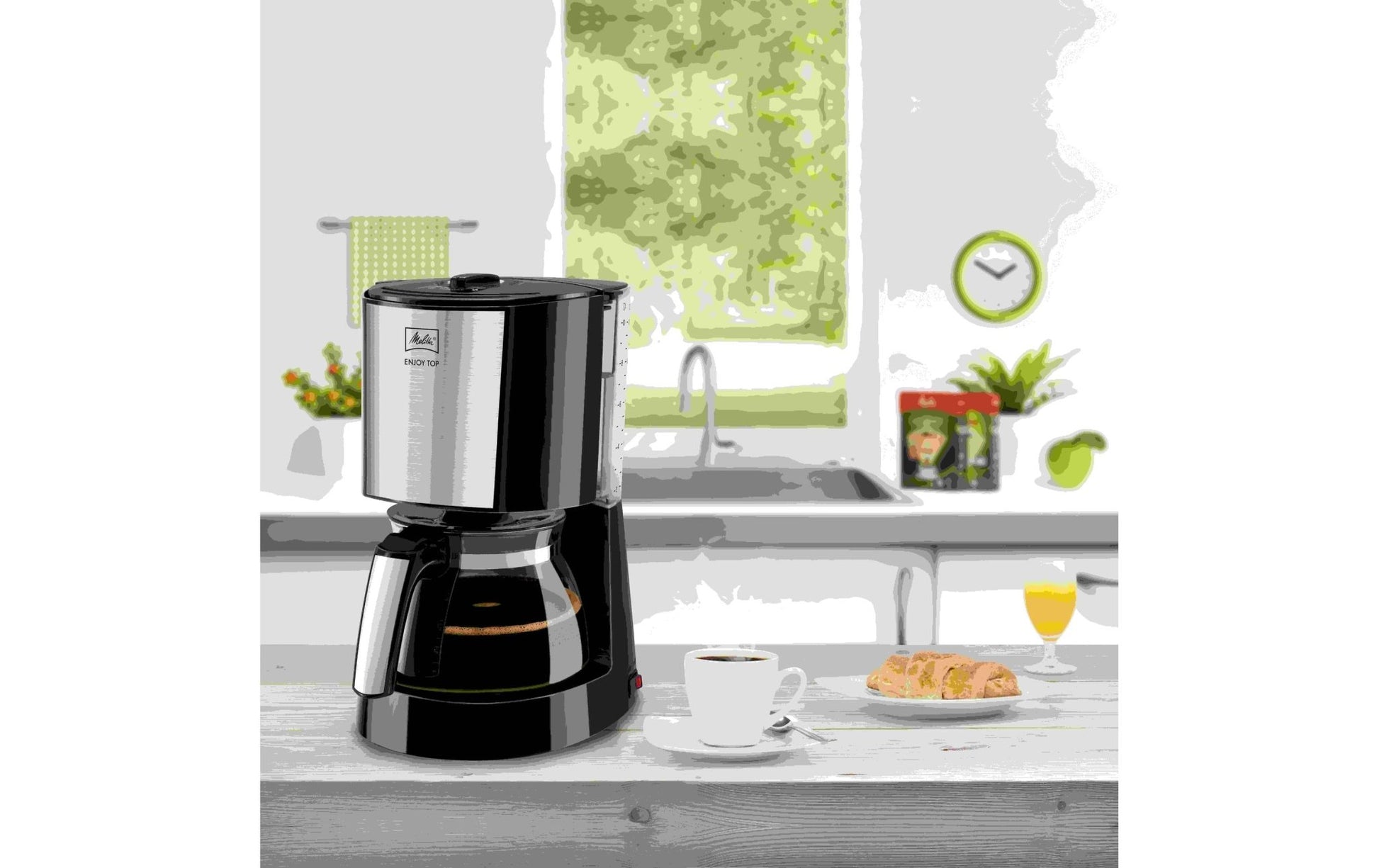 Filterkaffeemaschine Enjoy Top Schwarz - MEGART