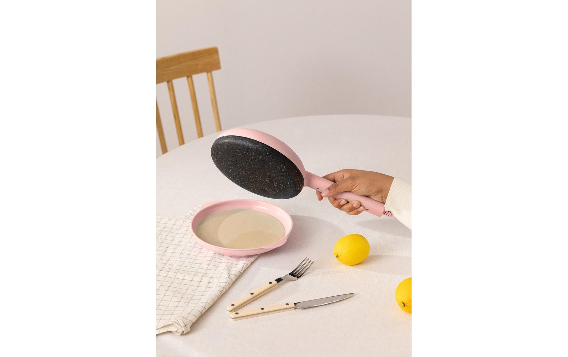 Crêpe Maker 600 W, Pastellrosa - MEGART