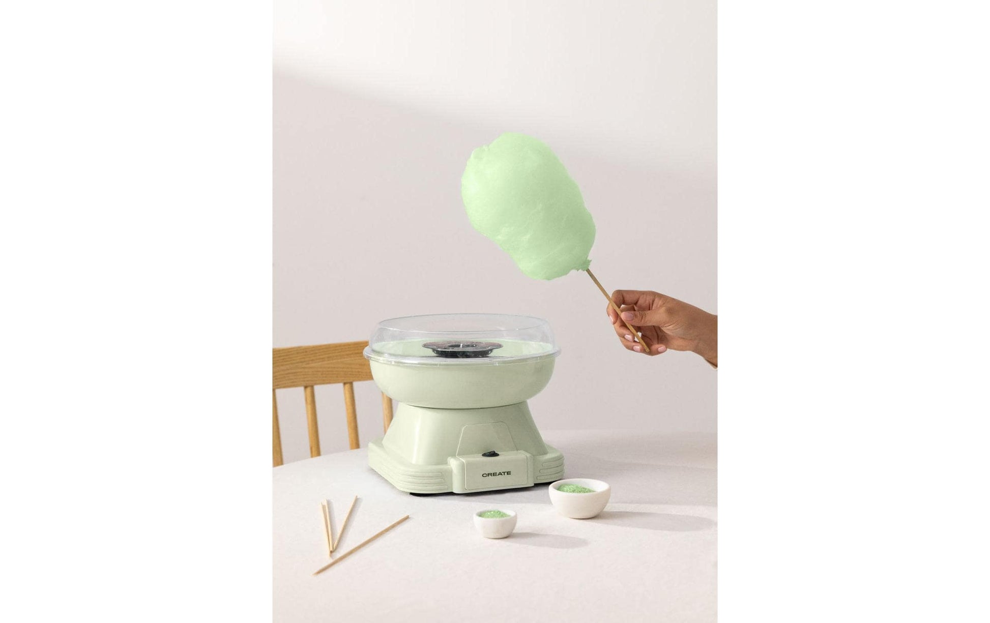 Zuckerwattemaschine Pastelgrün - MEGART