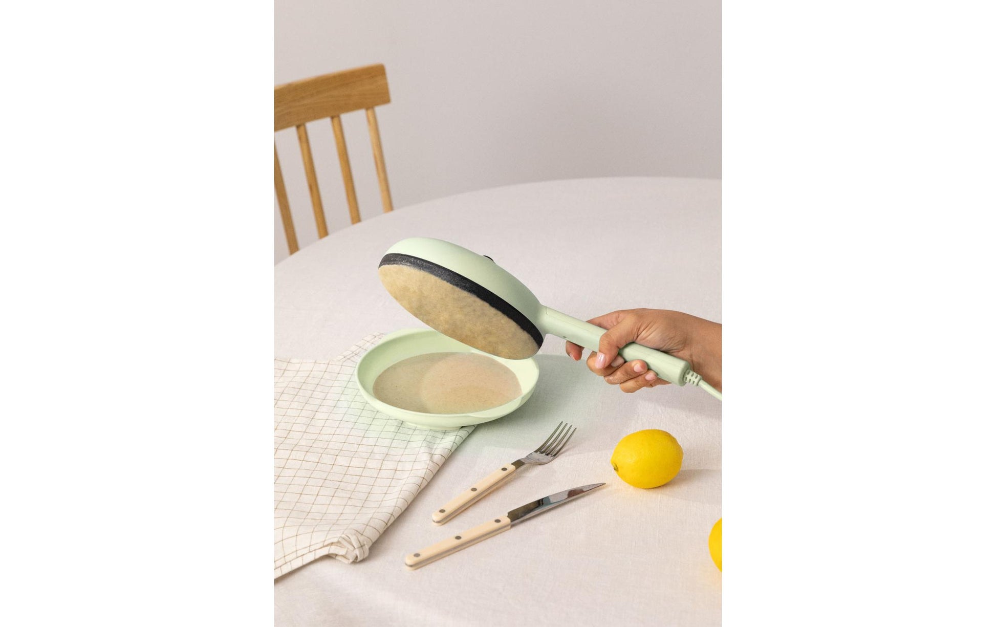 Crêpe Maker 600 W, Pastellgrün - MEGART
