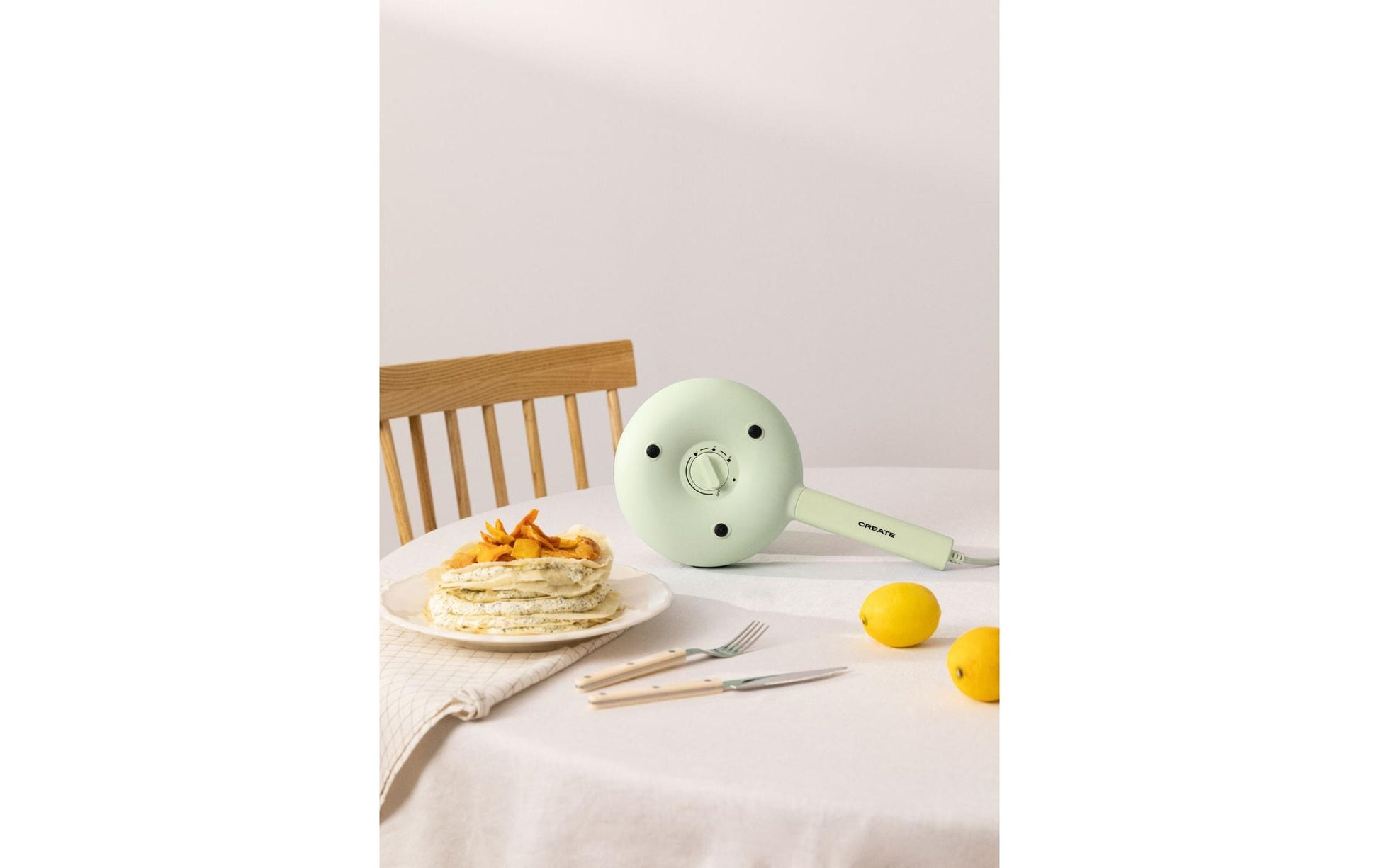 Crêpe Maker 600 W, Pastellgrün - MEGART