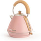 Wasserkocher Retro M 1 l, Pastelrosa - MEGART