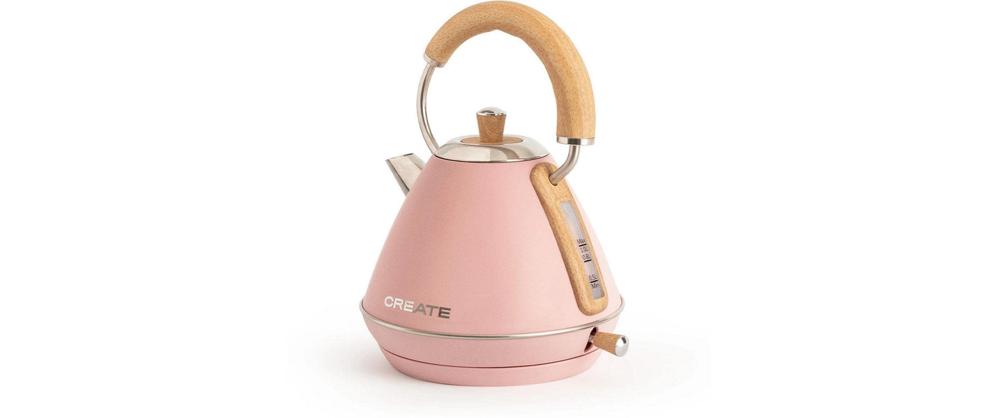 Wasserkocher Retro M 1 l, Pastelrosa - MEGART