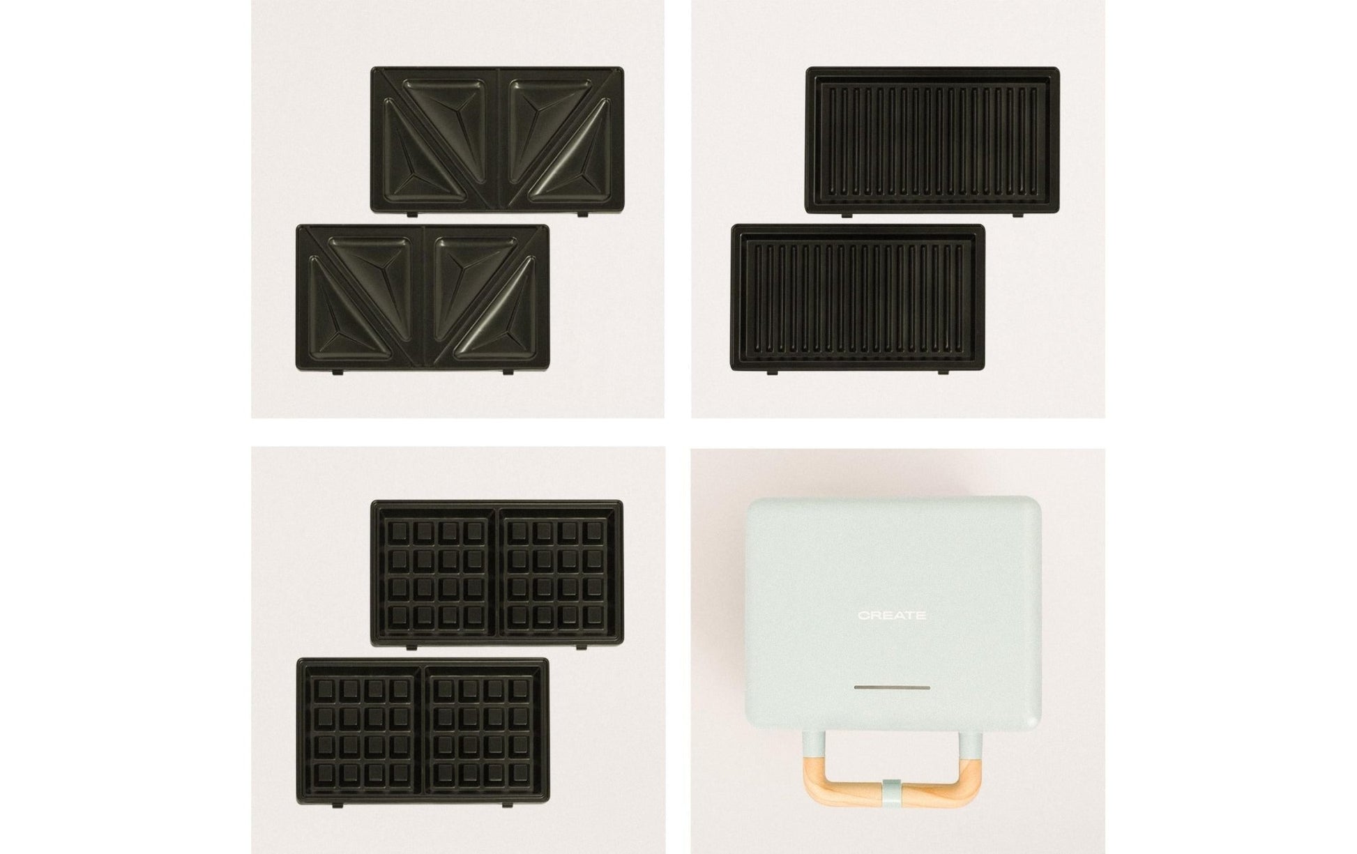 Waffeleisen Stone 3 in 1 Studio Pastelblau - MEGART
