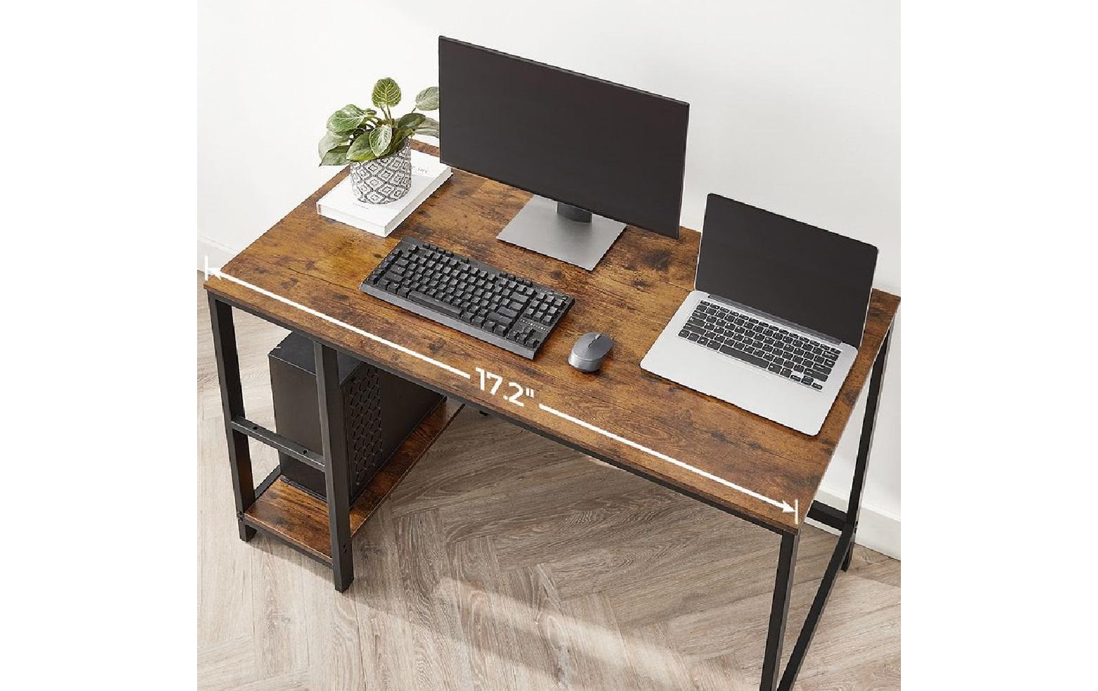 Songmics Tisch LWD47X Vintagebraun - Schwarz - MEGART