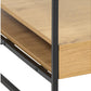 Couchtisch Randolf 80 cm x 40 cm, Nature/Schwarz - MEGART