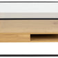 Couchtisch Randolf 80 cm x 40 cm, Nature/Schwarz - MEGART