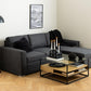 Couchtisch Randolf 80 cm x 40 cm, Nature/Schwarz - MEGART