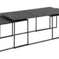 Couchtisch Infinity 120 cm x 48 cm, Schwarz - MEGART