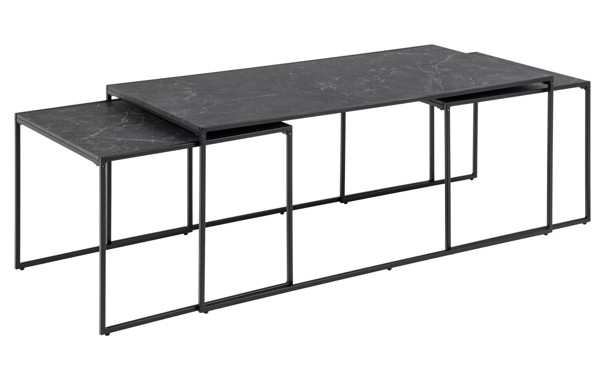 Couchtisch Infinity 120 cm x 48 cm, Schwarz - MEGART