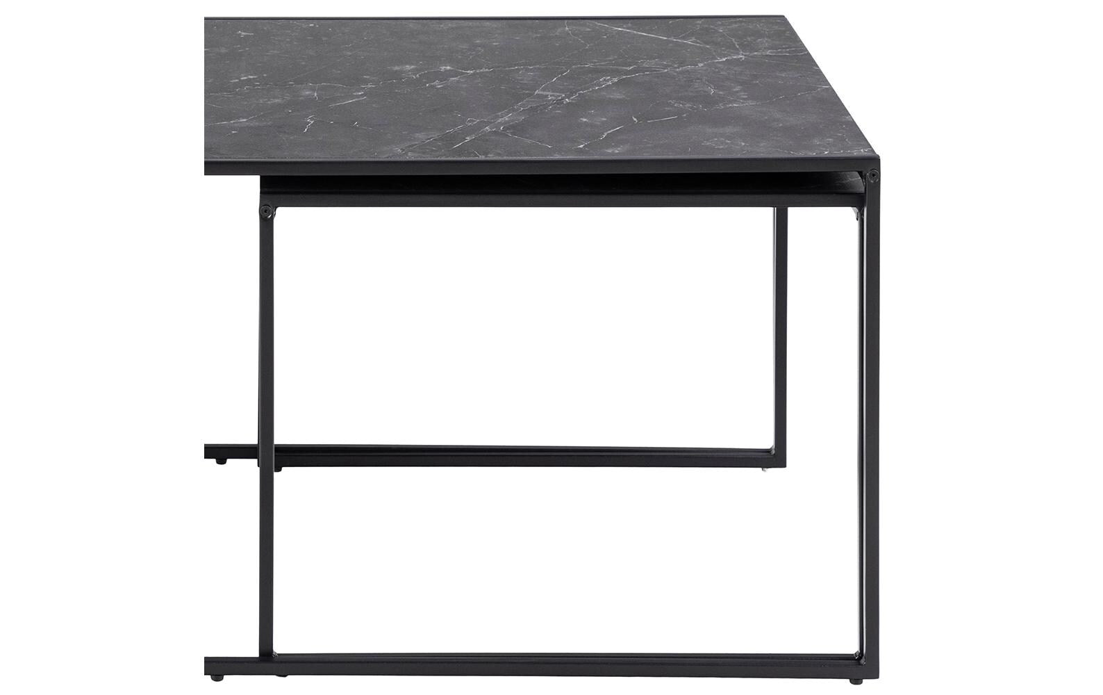 Couchtisch Infinity 120 cm x 48 cm, Schwarz - MEGART