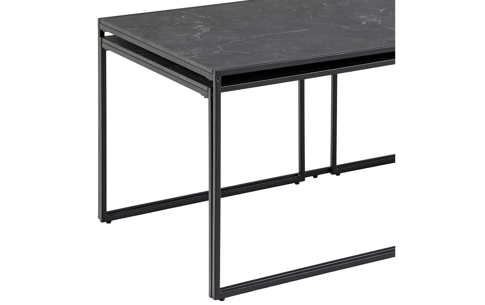 Couchtisch Infinity 120 cm x 48 cm, Schwarz - MEGART