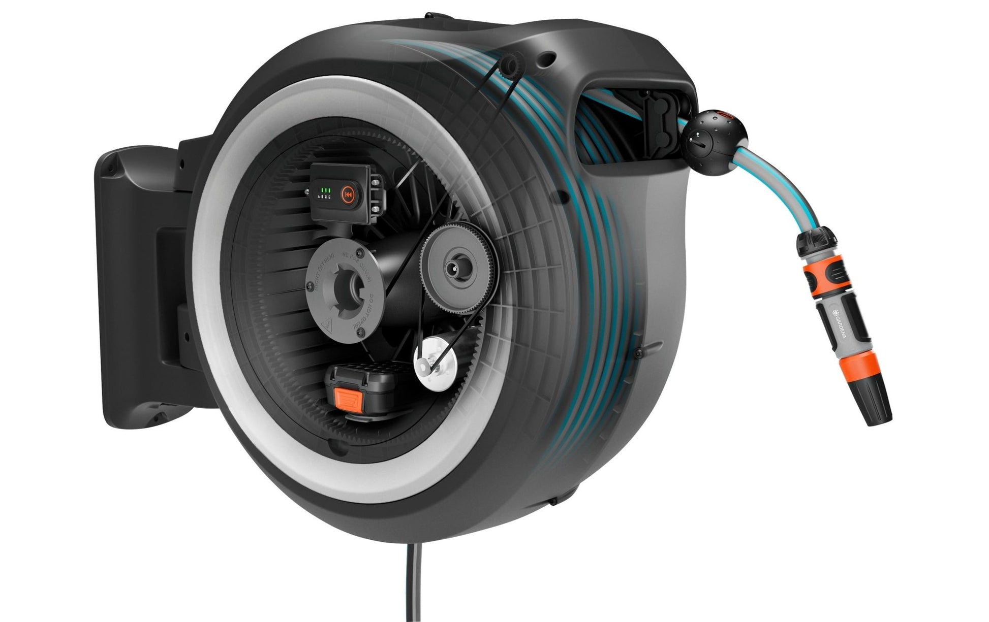 Wand - Schlauchbox Akku PowerRoll XXL 18 V P4A Set 40 m - MEGART