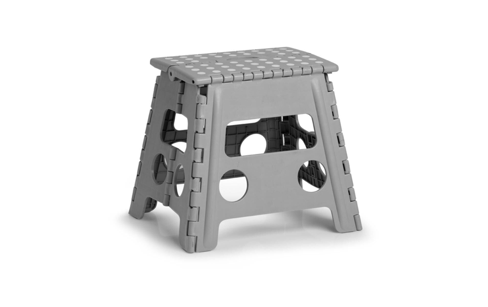 Klapphocker 37 x 30 x 32 cm, Grau - MEGART