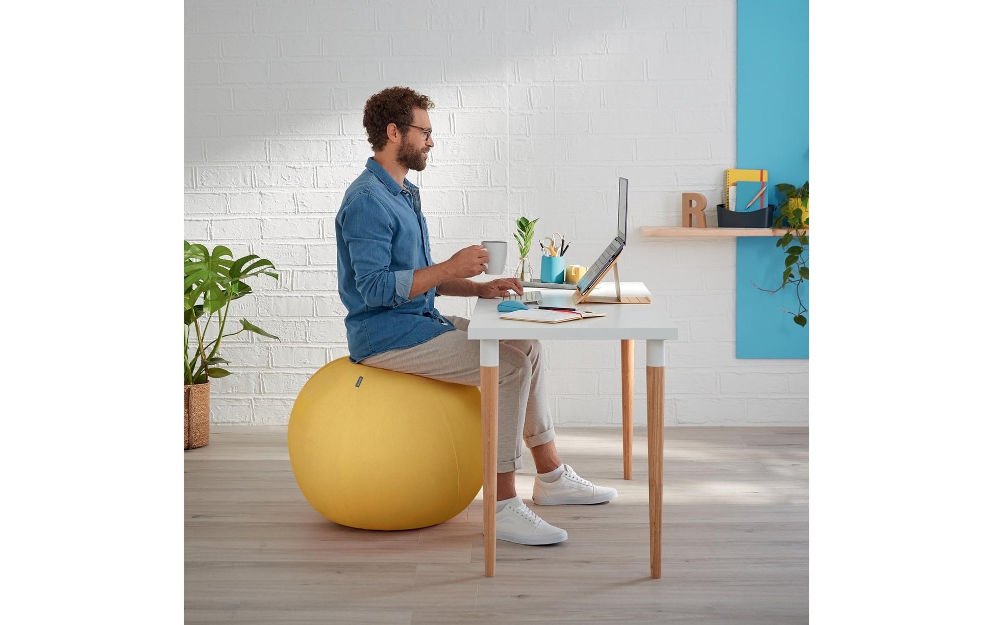 Leitz Sitzball Ergo Cosy Active Gelb - MEGART