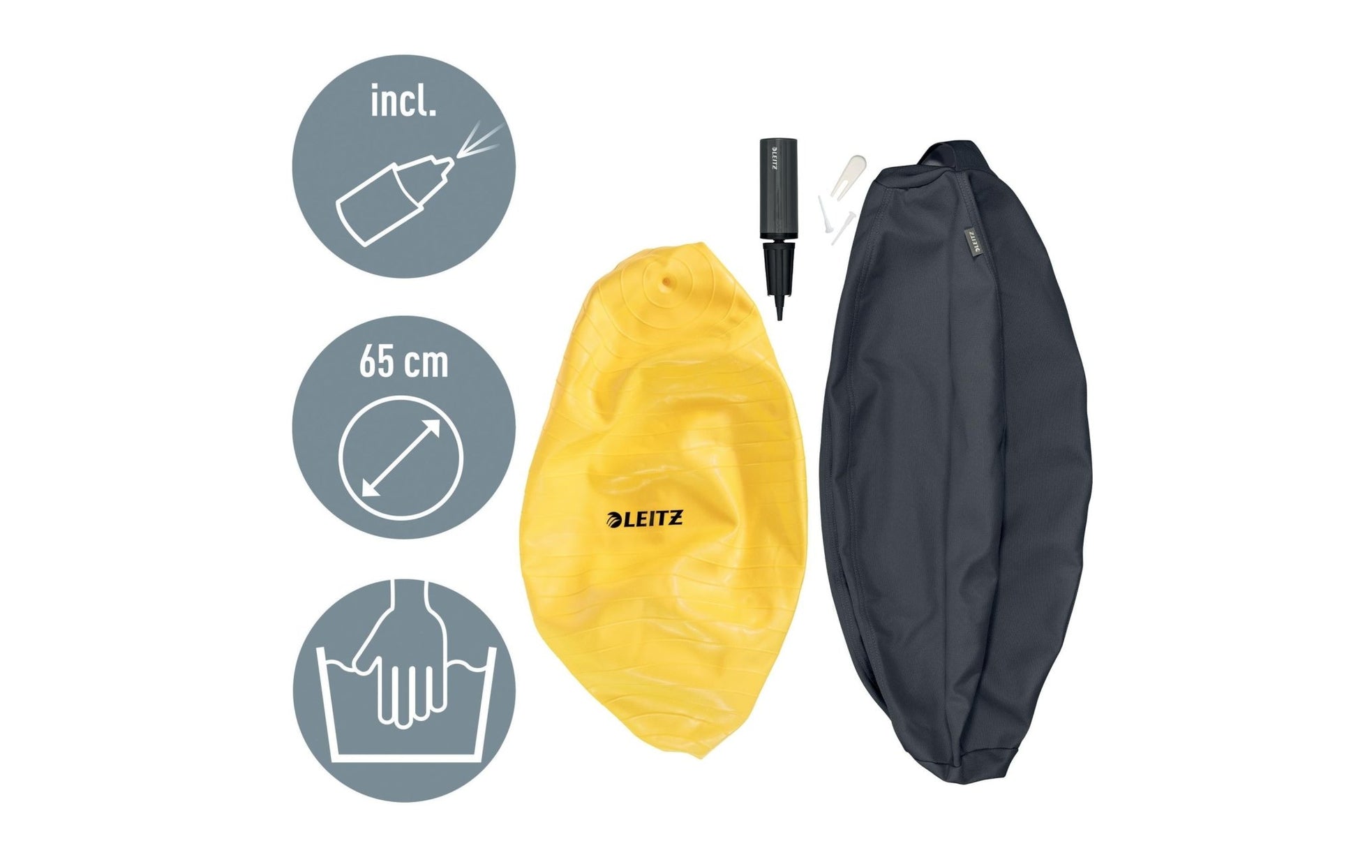 Leitz Sitzball Ergo Cosy Active Grau - MEGART