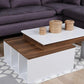 Couchtisch Kolarado 90 x 37.4 x 60 cm, Nature/Weiss