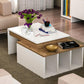 Couchtisch Kolarado 90 x 37.4 x 60 cm, Nature/Weiss