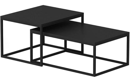 Couchtisch Leka 2 - ert Set, Schwarz - MEGART