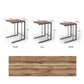 Couchtisch 3-er Set, Braun/Schwarz