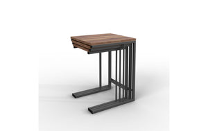 Couchtisch 3-er Set, Braun/Schwarz
