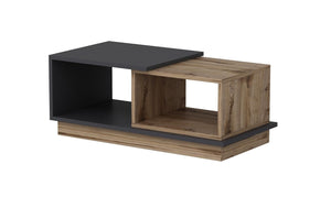 Couchtisch Consept 90 x 36 x 45 cm, Anthrazit/Braun