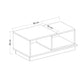 Couchtisch Consept 90 x 36 x 45 cm, Anthrazit/Braun