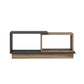 Couchtisch Consept 90 x 36 x 45 cm, Anthrazit/Braun