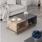 Couchtisch Consept 90 x 36 x 45 cm, Anthrazit/Braun
