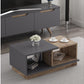 Couchtisch Consept 90 x 36 x 45 cm, Anthrazit/Braun