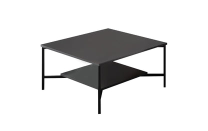 Couchtisch Black Line 80 x 80 x 40 cm, Anthrazit