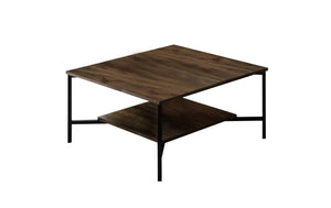 Couchtisch Black Line 80 x 80 x 40 cm, Braun