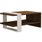 Couchtisch Gaye 80 x 35 x 50 cm, Braun/Weiss