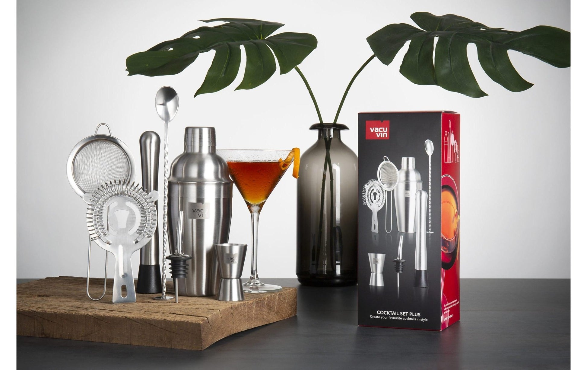 Drink Mixer Set Cocktail Set 7 - teilig 550 l, Silber - MEGART