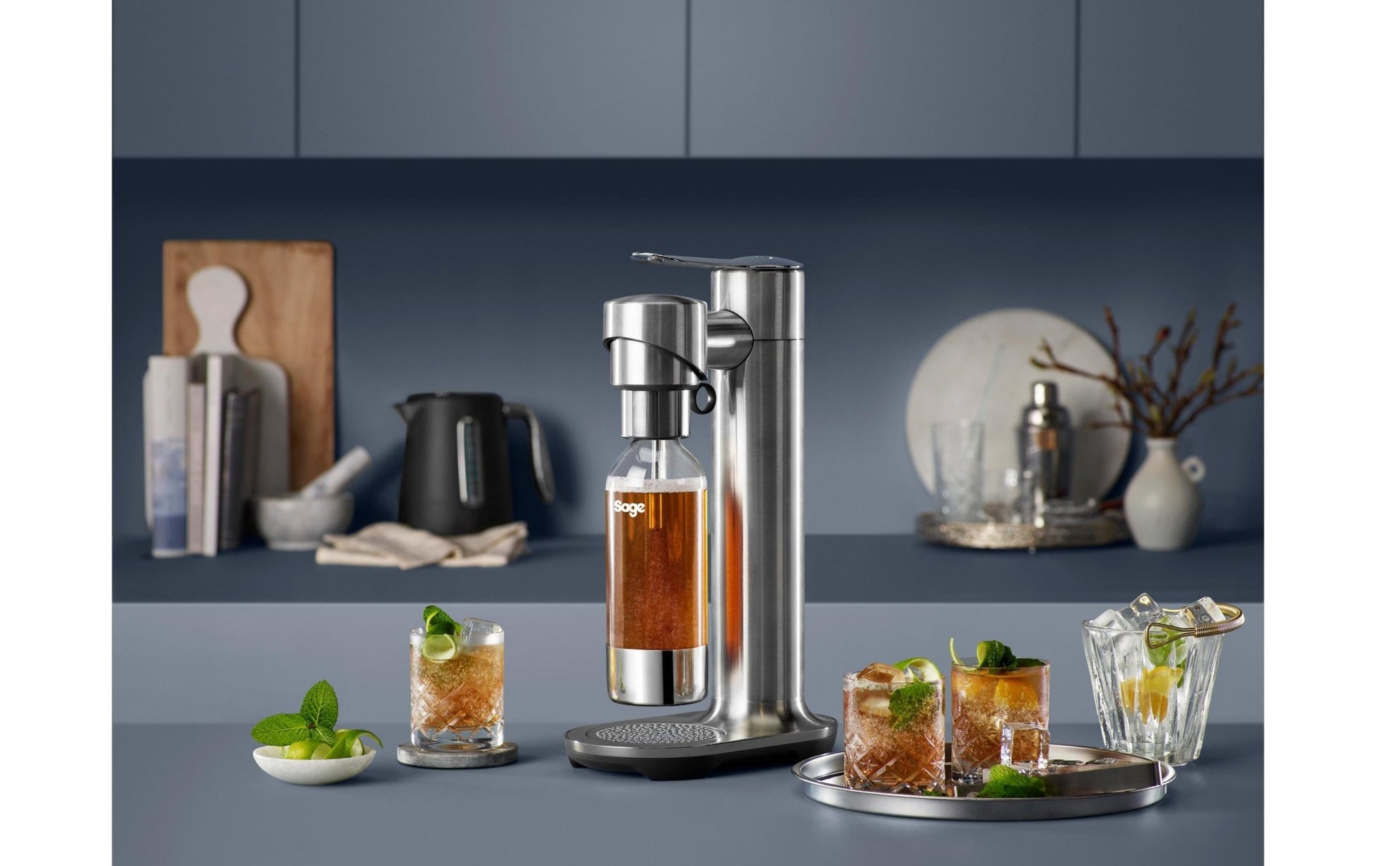 Wassersprudler the InFizz Fusion Brushed Stainless Steal - MEGART