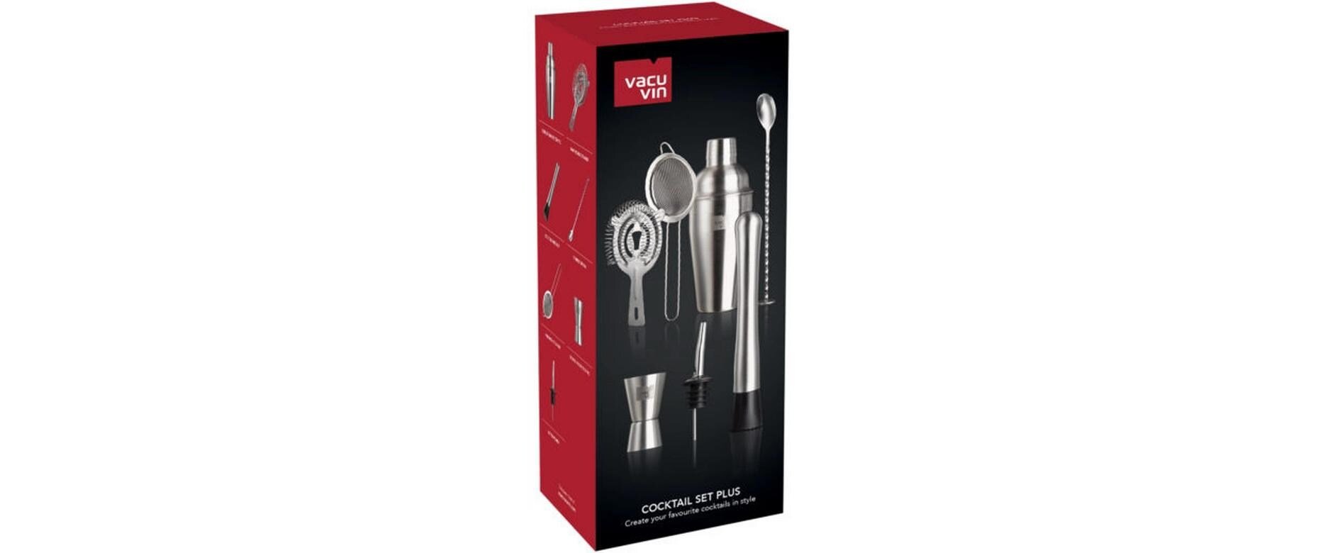 Drink Mixer Set Cocktail Set 7 - teilig 550 l, Silber - MEGART