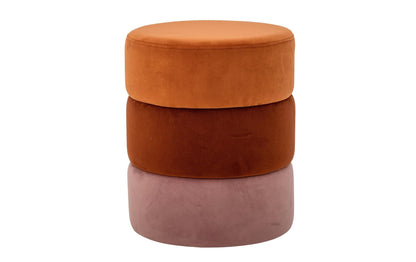 Pouf Bilbao 37 cm x 45 cm, Orange - MEGART