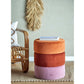 Pouf Bilbao 37 cm x 45 cm, Orange - MEGART