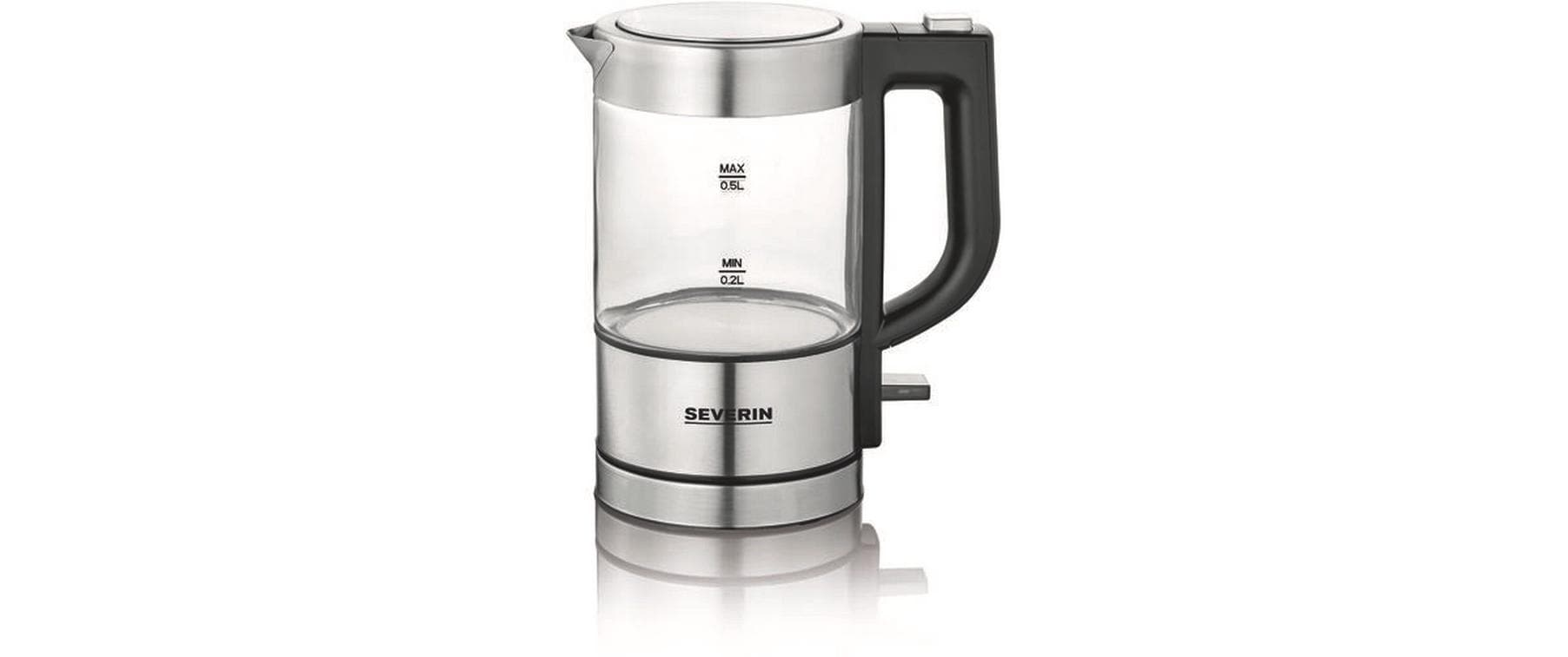 Wasserkocher WK 3472 0.5 l, Grau/Silber - MEGART