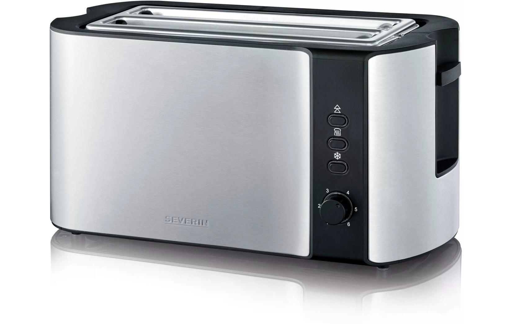 Toaster AT 2590 Schwarz/Silber - MEGART